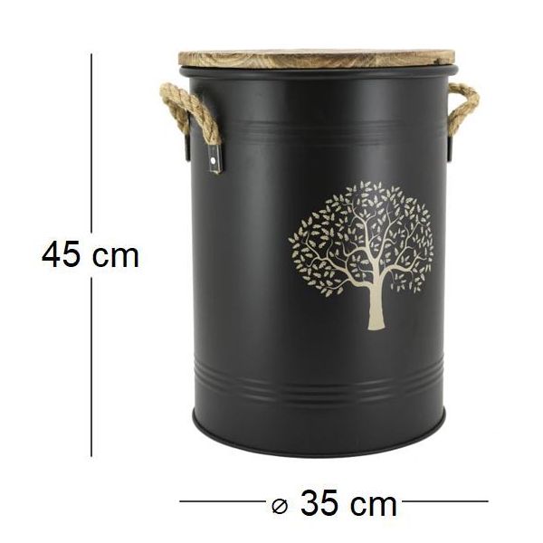 Tabouret et seau à pellets - AUB-4003