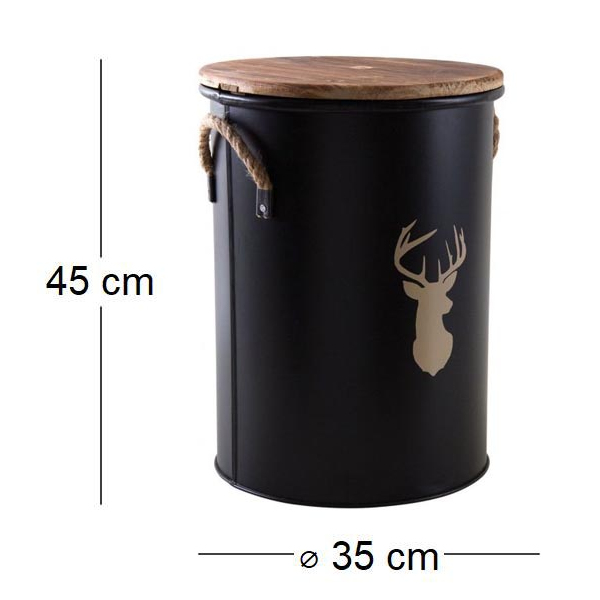 Tabouret et seau à pellets - AUB-3229