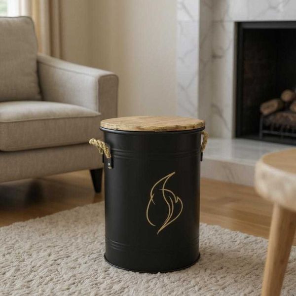 Tabouret et seau à pellets - AUBRY GASPARD