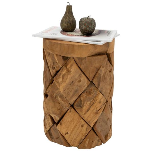 Tabouret en teck - AUB-6415