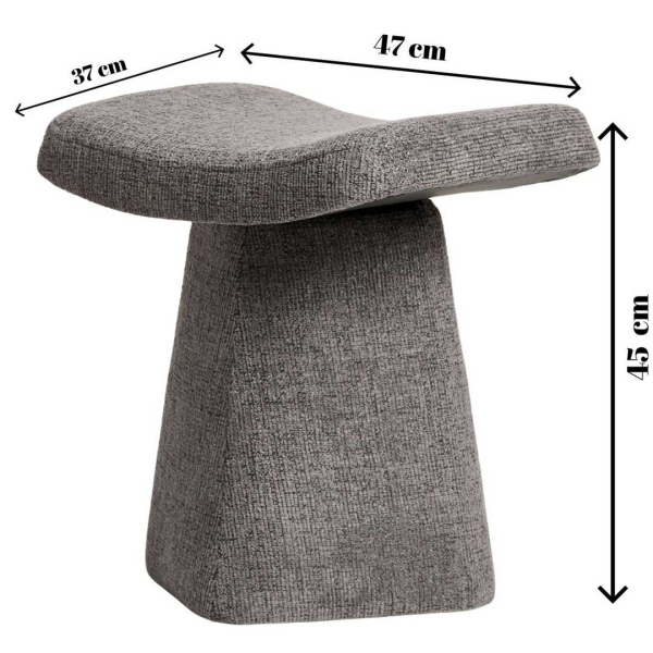 Tabouret en tissu Asberg - ASI-2272