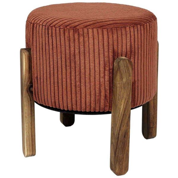 Tabouret en velours côtelé Scott