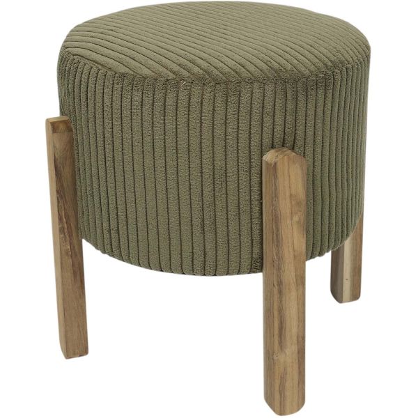 Tabouret en velours côtelé Scott