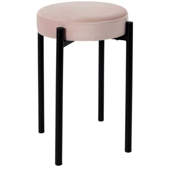 Tabouret en velours empilable Bubble (Lot de 4) - 6