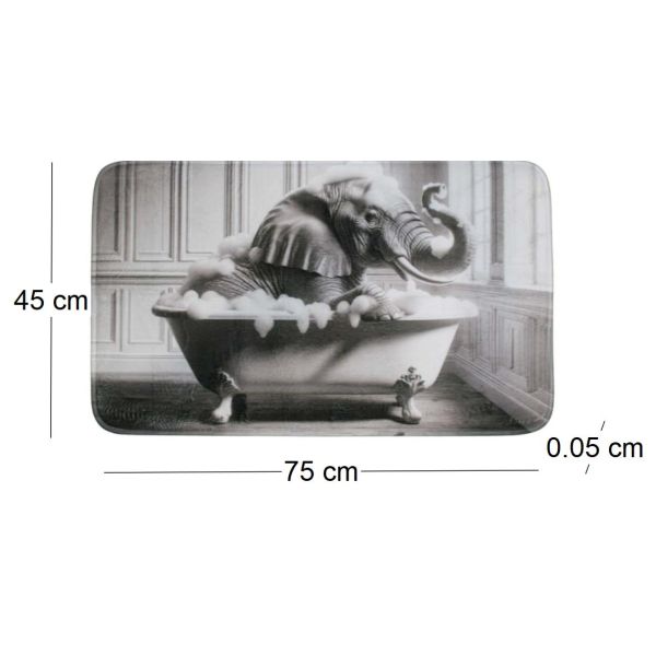 Tapis de bain en polyester Animal 45 x 75 cm - 5