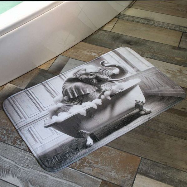 Tapis de bain en polyester Animal 45 x 75 cm - SIL