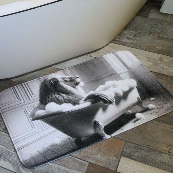 Tapis de bain en polyester Animal 45 x 75 cm - SIL