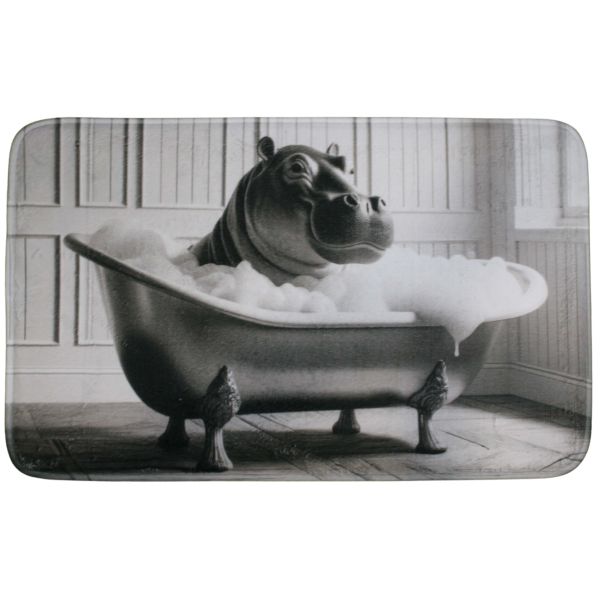 Tapis de bain en polyester Animal 45 x 75 cm