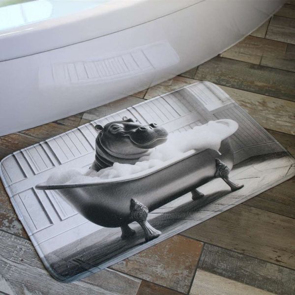 Tapis de bain en polyester Animal 45 x 75 cm - SIL