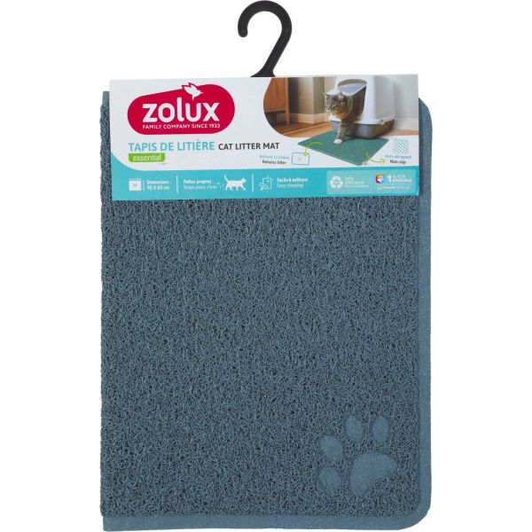 Tapis bleu pour maison de toilette