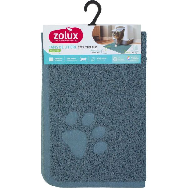 Tapis bleu pour maison de toilette