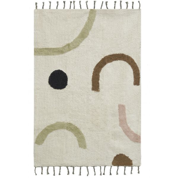 Tapis en coton Abstrait