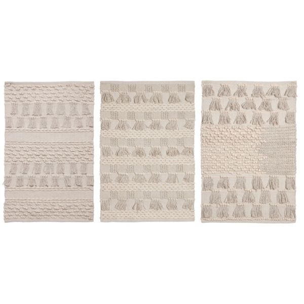 Tapis en coton (Lot de 3)