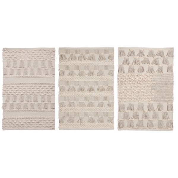 Tapis en coton (Lot de 3)