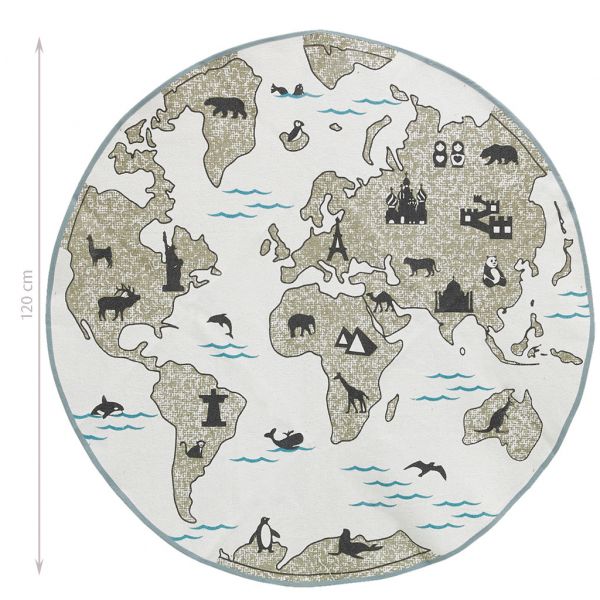 Tapis en coton Mappemonde - 26,90