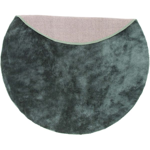 Tapis en coton et polyester effet viscose vert Undra - VEN-0326
