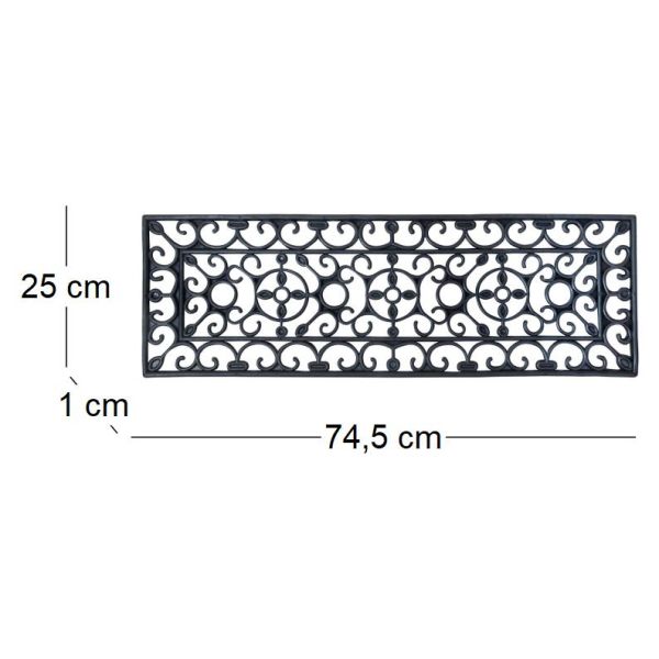 Tapis d'escalier antiglisse en caoutchouc - ESS-0394
