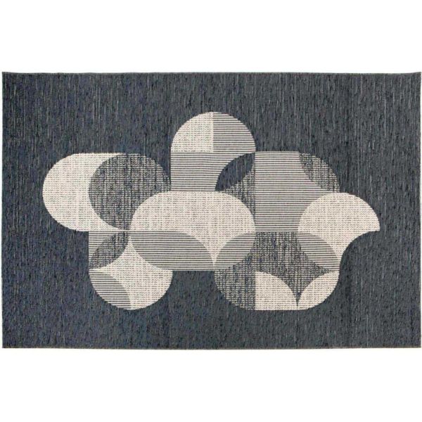 Tapis extérieur Anaya pétrole 200 x 290 cm