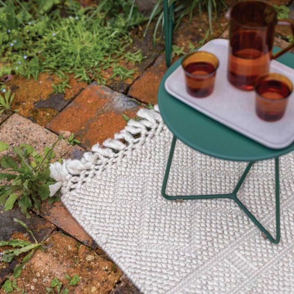 Tapis extérieur en PET Soan neige - VIVARAISE