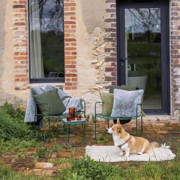 Tapis extérieur en PET Soan neige - 6