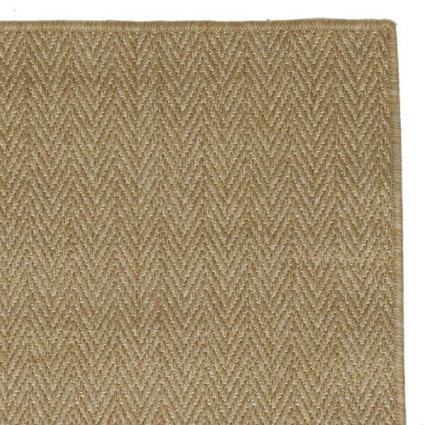 Tapis extérieur en polypropylène beige - 135