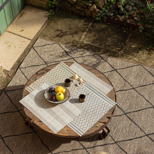 Tapis extérieur en polypropylène Allan naturel - VIVARAISE