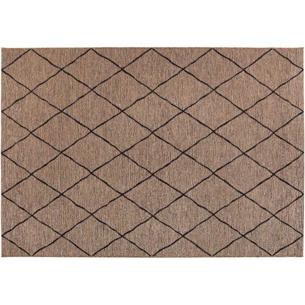 Tapis extérieur en polypropylène Allan naturel