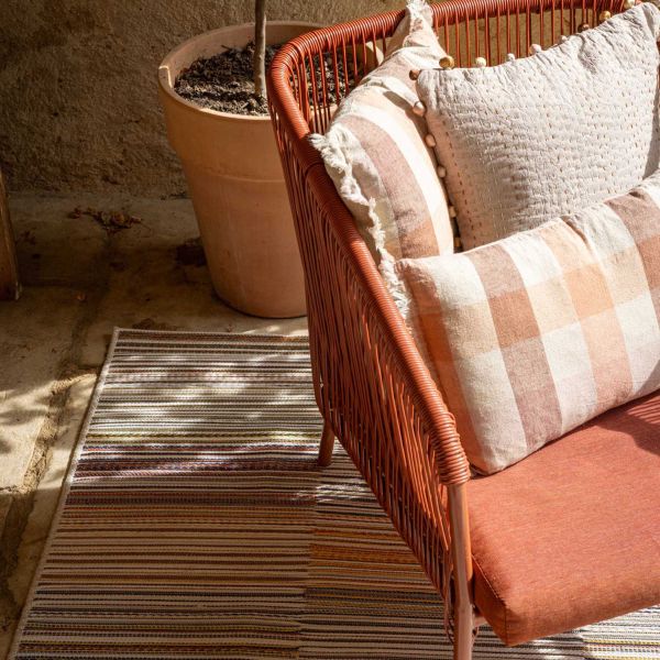 Tapis extérieur en polypropylène Bianca papaye - 8