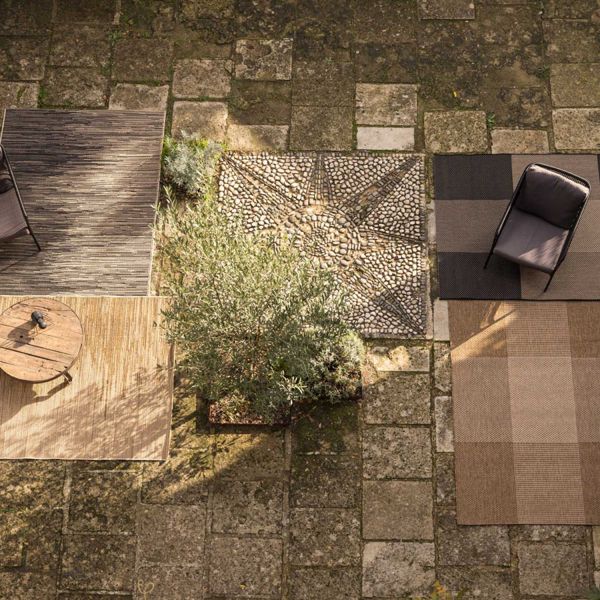 Tapis extérieur en polypropylène Carry naturel - 6