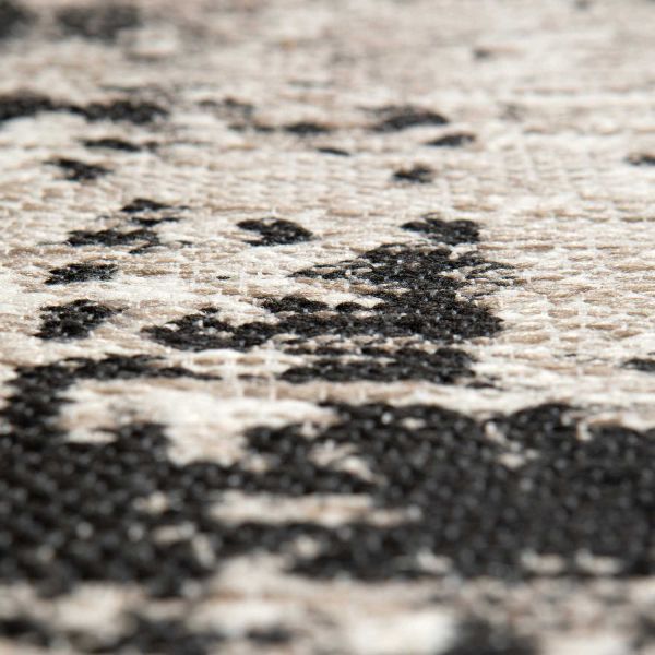 Tapis extérieur en polypropylène Catania noir - SDE-0705