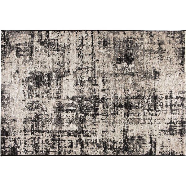 Tapis extérieur en polypropylène Catania noir