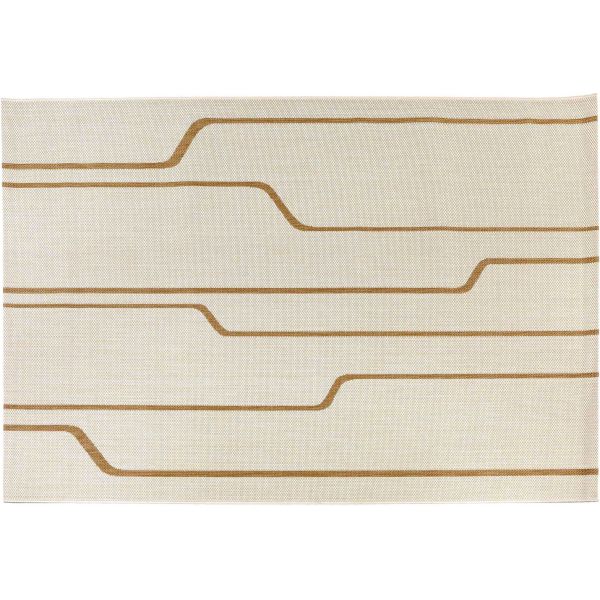 Tapis extérieur en polypropylène Damon naturel