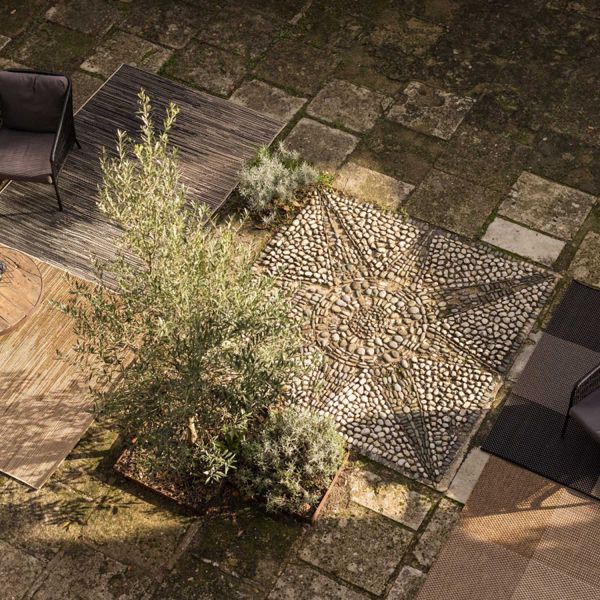 Tapis extérieur en polypropylène Magda naturel - 7