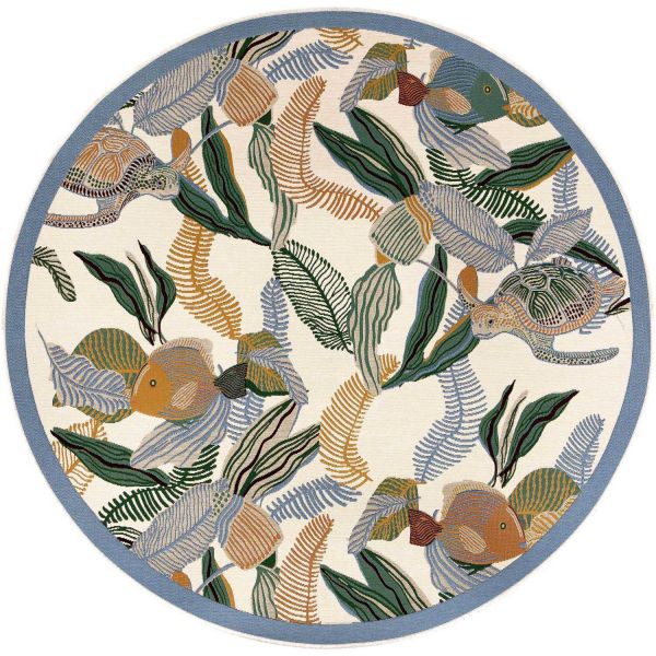 Tapis extérieur rond en polypropylène Dori 160 cm