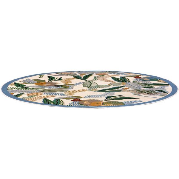 Tapis extérieur rond en polypropylène Dori 160 cm - VIVARAISE