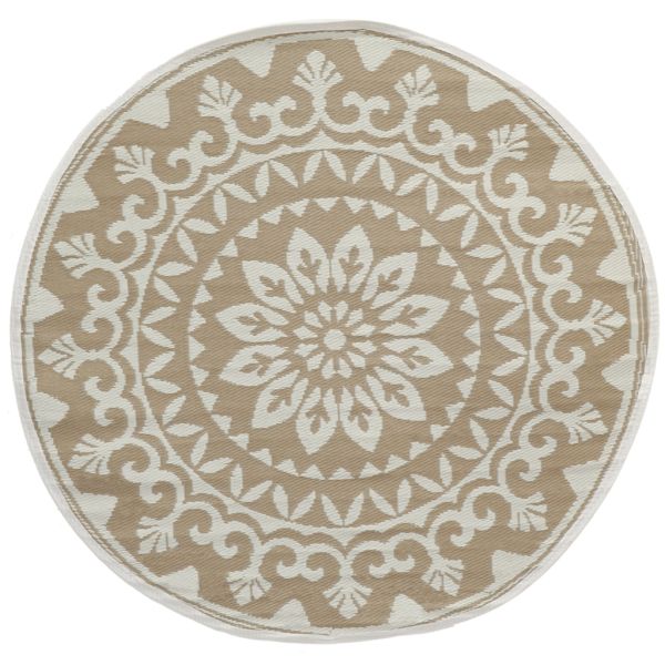 Tapis d'extérieur rond en polypropylène D150 cm