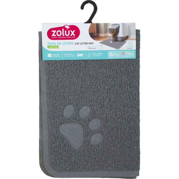 Tapis gris pour maison de toilette