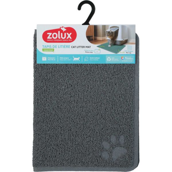 Tapis gris pour maison de toilette