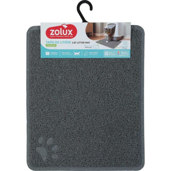 Tapis gris pour maison de toilette