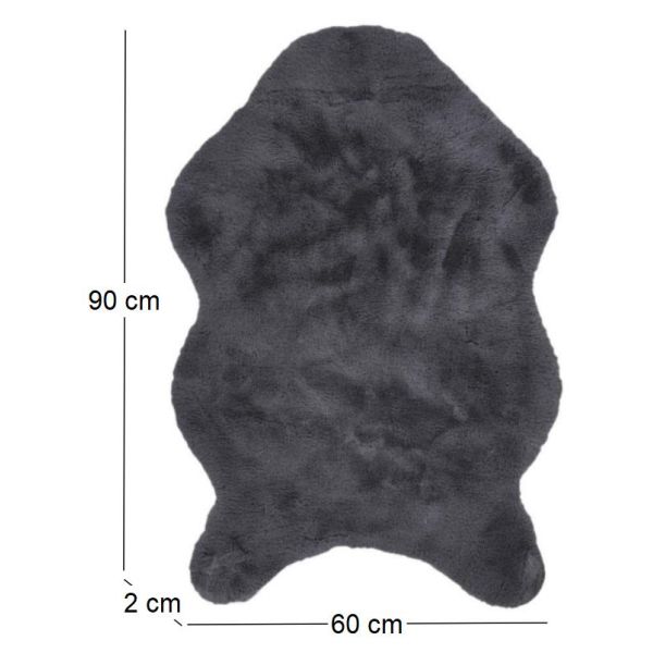 Tapis imitation fourrure poil fin 60x90 cm - 5