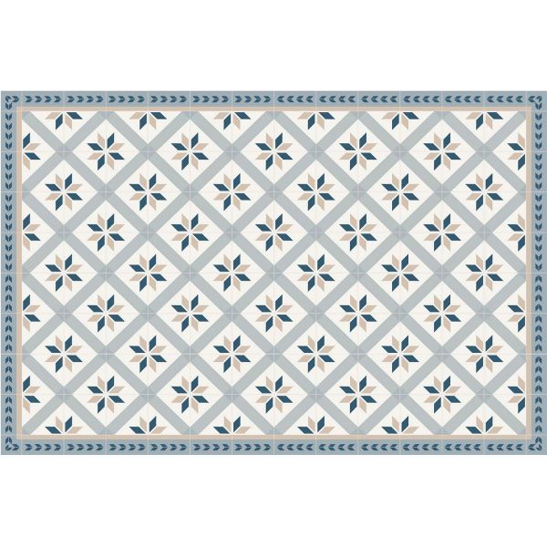 Tapis intérieur extérieur carreaux de ciment petites étoiles