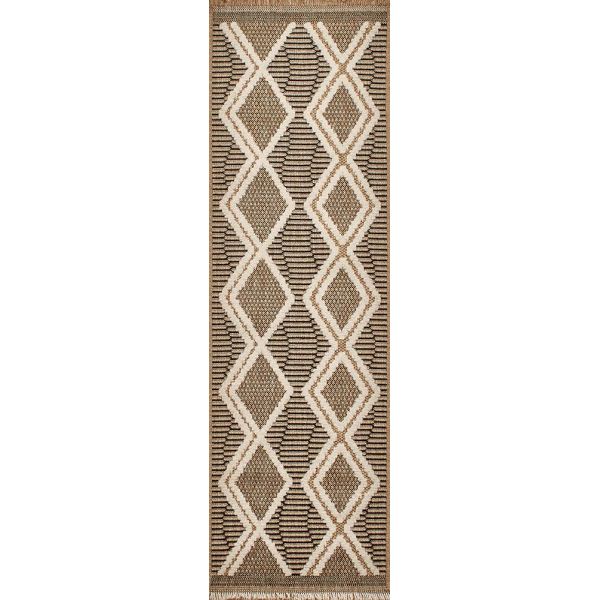 Tapis intérieur extérieur aspect jute noire Tijuana 9048 - 99,90