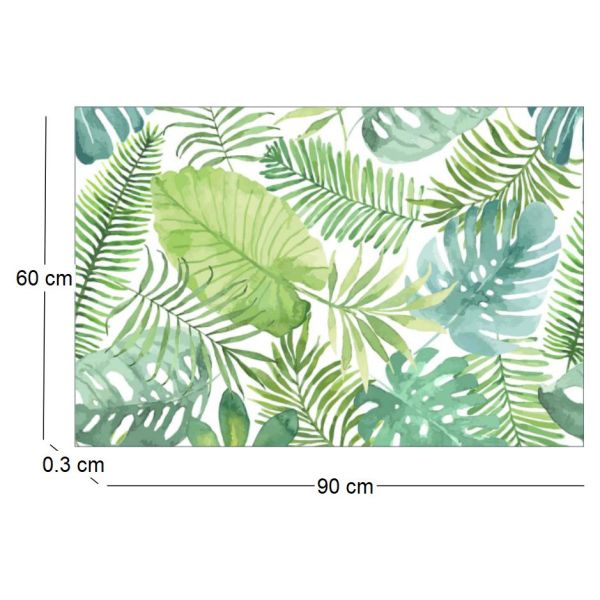 Tapis intérieur extérieur feuilles en vinyle - 5