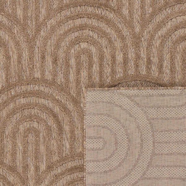 Tapis intérieur extérieur en polypropylène Fira 985 Beige - NAZ-0959