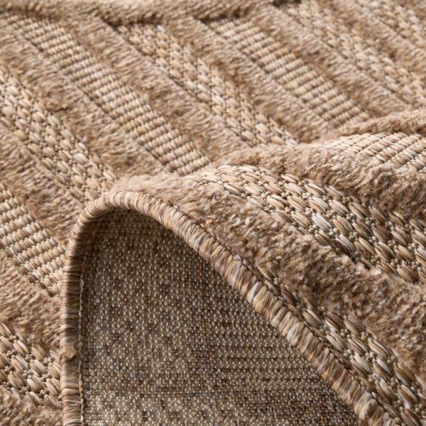 Tapis intérieur extérieur en polypropylène Fira 985 Beige - 54,90
