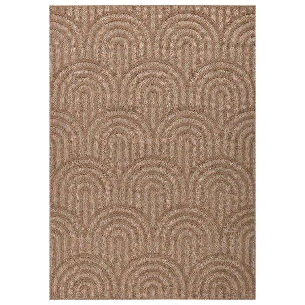 Tapis intérieur extérieur en polypropylène Fira 985 Beige