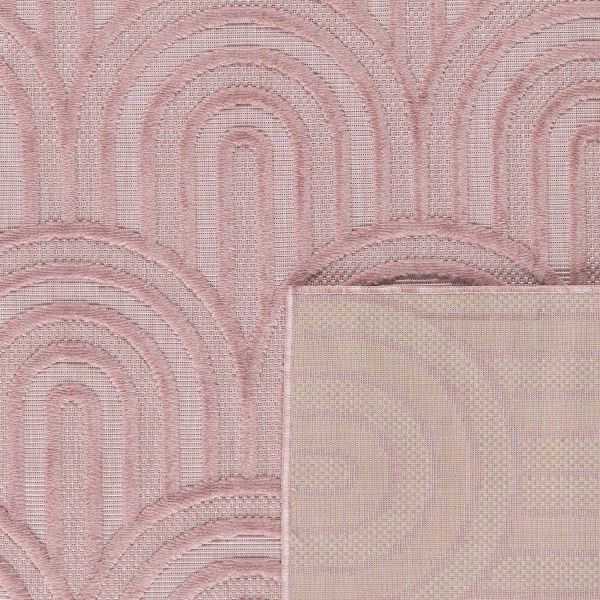 Tapis intérieur extérieur en polypropylène Fira 985 Rose - NAZ-0986