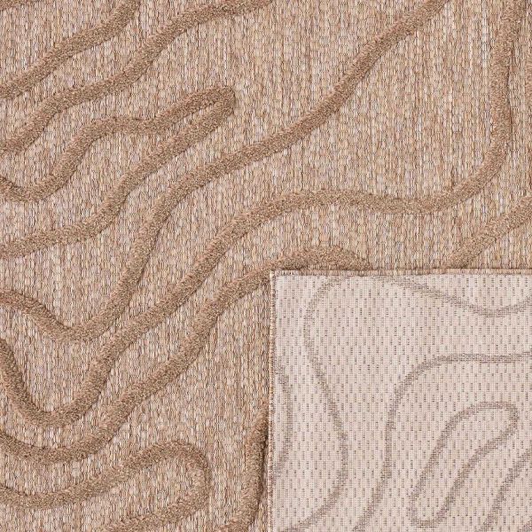 Tapis intérieur extérieur en polypropylène Fira 988 beige - NAZ-1066