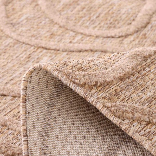 Tapis intérieur extérieur en polypropylène Fira 988 beige - 139