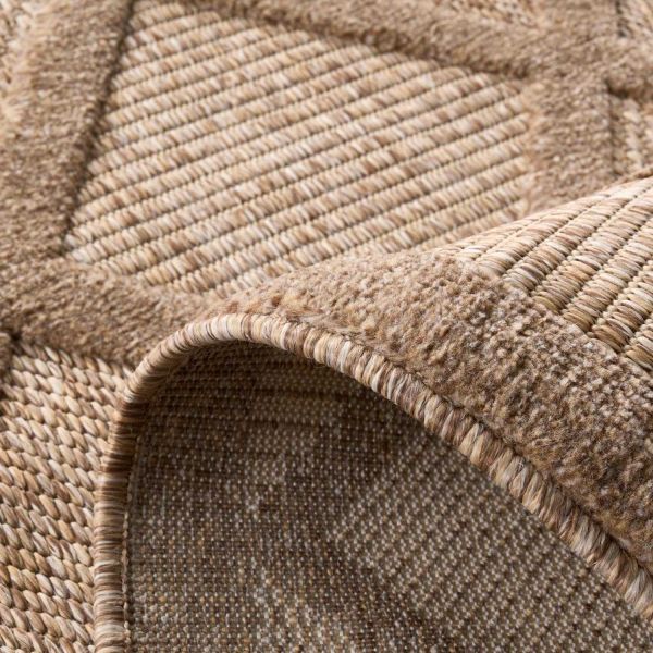 Tapis intérieur extérieur en polypropylène Fira 991 beige - 54,90